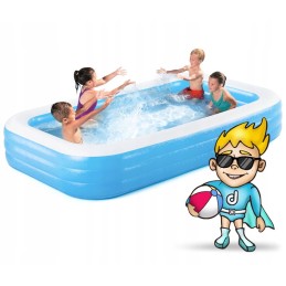 Didelis sodo pripučiamas baseinas 305x183 vaikams, didelis sodas, patvarus