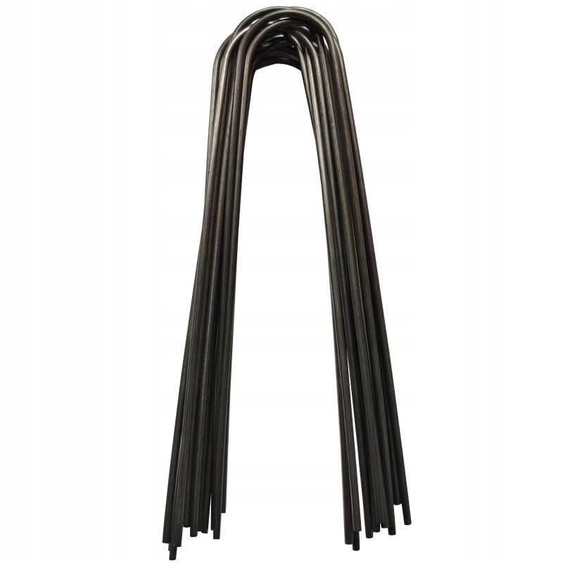 Metaliniai smeigtukai įvairių tipų agrotekstilei, agrotekstilei ir geotekstilei tvirtinti prie žemės, taip pat smeigtukai kurmių