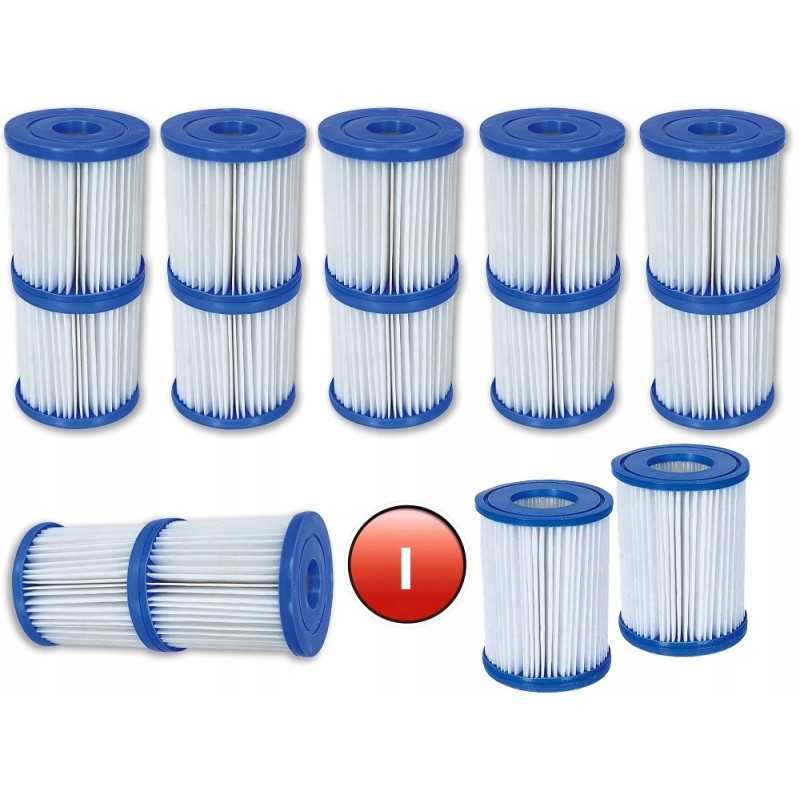12 vnt filtrų įdėklai bestway 58093 siurbliams