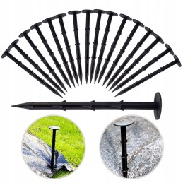 Juoda revento agrotekstilė 1,6 m x 50 m / 70g/m2 + inkarai 50 vnt.