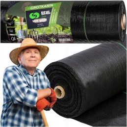 Agrotekstilė 100g 0,8x50m juoda UV agrotekstilė nuo piktžolių + smeigtukai 50vnt 10cm