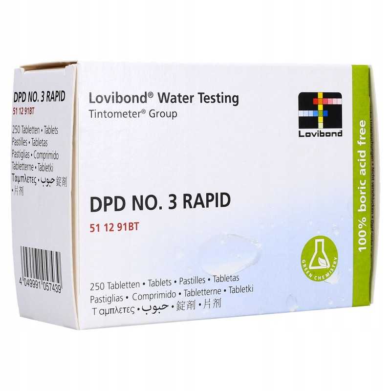 Lovibond tabletės dpd 3 testerio chloro cl lygiui