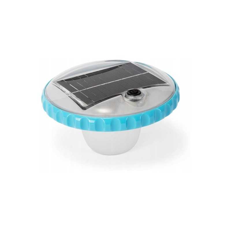 Dreifuojanti saulės baseino lempa