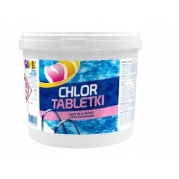 Baseino chemikalai baseinams chloro tabletės 200g ilgi tabletės 5kg 3in1 dezinfekcija