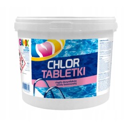 Baseino chemikalai baseinams chloro tabletės 200g ilgi tabletės 5kg 3in1 dezinfekcija