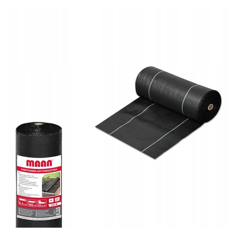 Agrotkanina 110 anti weed pp black uv roll 0 4 x 100 m