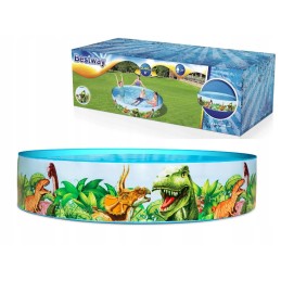 Bestway dinozaurų sodo išsiplėtimo baseinas 244x46