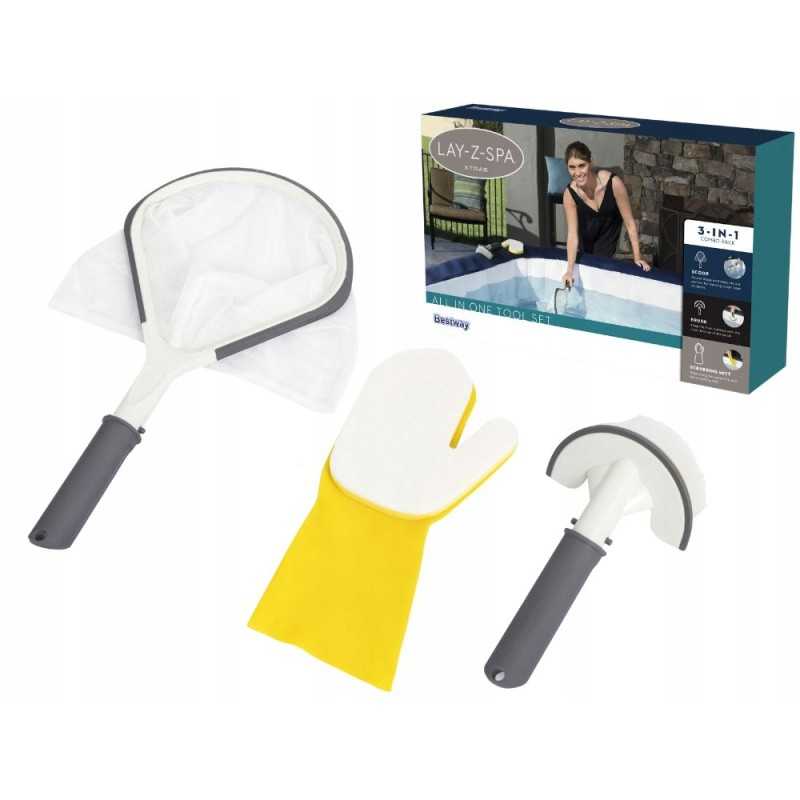 SPA valymo rinkinys šepetėlio pirštinių tinklelis