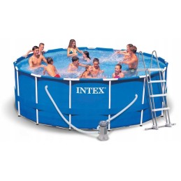 Intex metalinio karkaso vandens šildytuvas 457x122cm