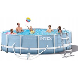 Intex metalinio karkaso vandens šildytuvas 457x84cm