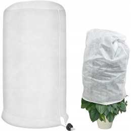 Neaustinis audinys su virvele, apsaugančia nuo šalčio vazoniniams augalams 80x100