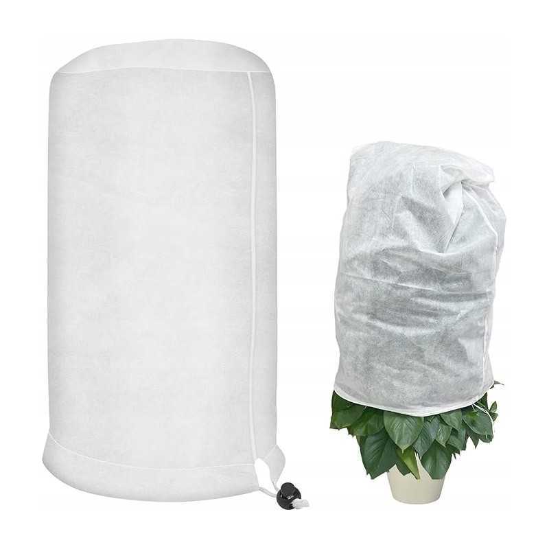 Neaustinis audinys su virvele, apsaugančia nuo šalčio vazoniniams augalams 80x100