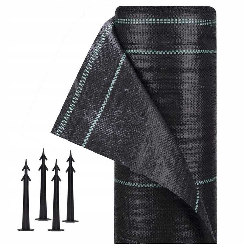 Agrotekstas 0,4 m x 100 m 90 g/m2 tvirtas + kaiščiai 50 vnt.