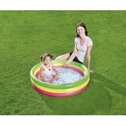 Bestway 51104 pripučiamas baseinas trijų spalvų vidutinis 102cm x 25cm