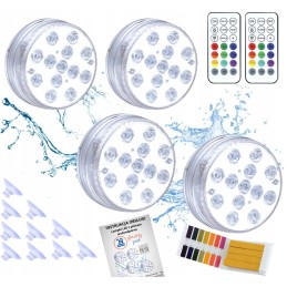 Baseino apšvietimas, 4 vnt. povandeninis LED baseino apšvietimas