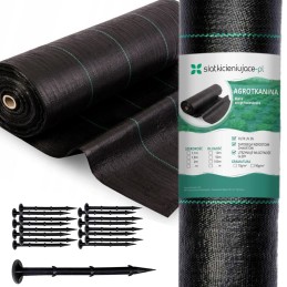 Žemės ūkio audinys augintas audinys juodas 110x 5000 cm 70g 50 smeigtukai