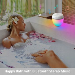 Vandeniui atsparus „Bluetooth“ baseino garsiakalbis IP68 LED baseino termometras