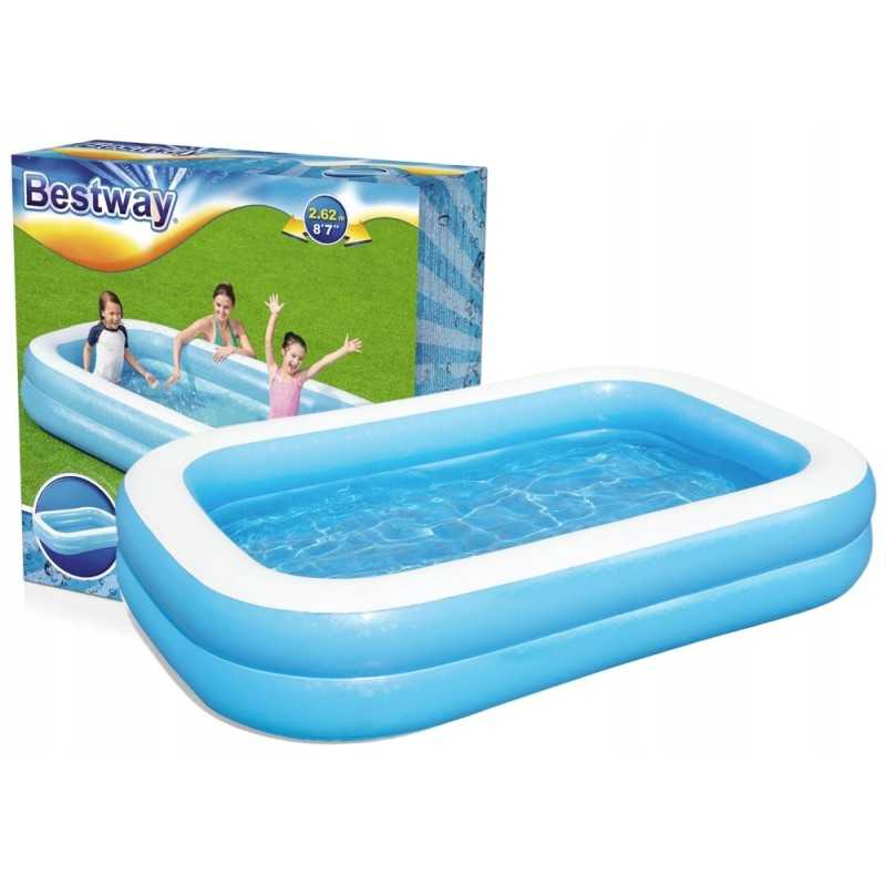 Šeimos pripučiamas baseinas 262 x 175 x 51 cm bestway 54006