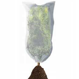 Žieminis apsauginis gaubtas augalams, baltas, 60 x 80 cm, su tvirta virvele, 50g