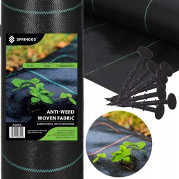 Juoda nuo piktžolių agrotekstilė 70g/m2 + tvirtinimo ankeriai 50vnt