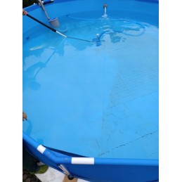 Dulkių siurblys tvenkinio baseino valymui su ištraukiama rankena, 112 cm