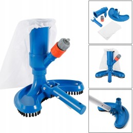 Baseino dulkių siurblio komplektas su teleskopiniu koteliu