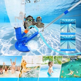 Dulkių siurblys tvenkinio baseino dugno valymui su 1-1m rankena