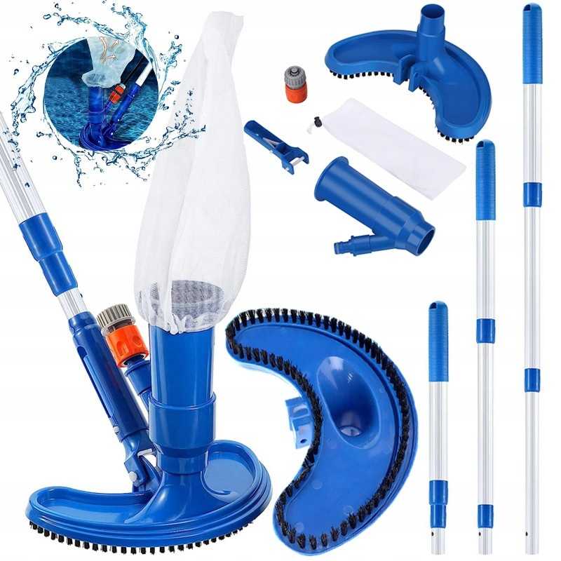 Baseino valymo rinkinys, pusrutulio formos sūkurinis dulkių siurblys baseinui