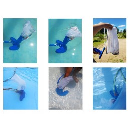 Baseino valymo rinkinys, pusrutulio formos sūkurinis dulkių siurblys baseinui