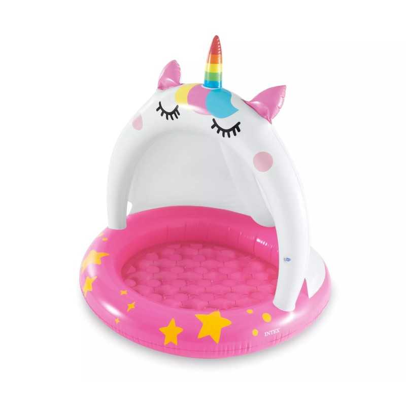 Baseinas su stogu, minkštu dugnu 58438 intex