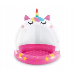 Baseinas su stogu, minkštu dugnu 58438 intex