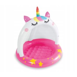 Baseinas su stogu, minkštu dugnu 58438 intex