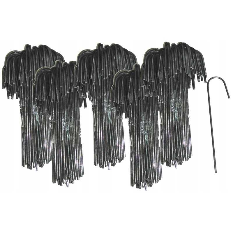 Plieniniai metaliniai kaiščiai agrotekstilei, agrotekstilei, kurmių tinkleliui ir kitiems tvirtinti - 500 vnt.