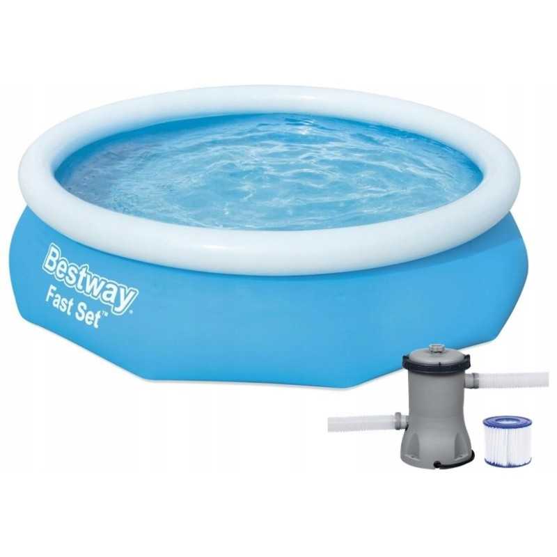 Išplečiamas sodo baseinas 305x76 komplektas 9in1 bestway