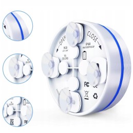 4x LED povandeninis apšvietimas su siurbtukais, vandeniui atsparus RGB baseino apšvietimas