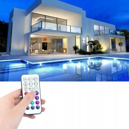 4 x panardinami baseino žibintai povandeniniai baseino žibintai 16 spalvų