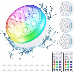 Panardinami RGB LED žibintai, atsparūs vandeniui povandeninis daugiaspalvis apšvietimas