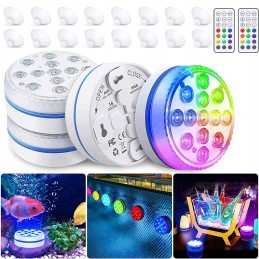 Panardinami RGB LED žibintai, atsparūs vandeniui povandeninis daugiaspalvis apšvietimas