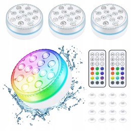 Panardinami RGB LED žibintai, atsparūs vandeniui povandeninis daugiaspalvis apšvietimas