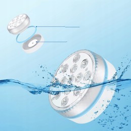 Panardinami RGB LED žibintai, atsparūs vandeniui povandeninis daugiaspalvis apšvietimas