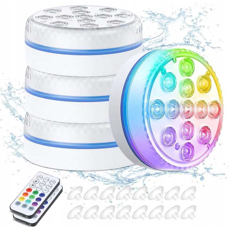 4vnt LED povandeninis apšvietimas baseinui