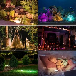 4vnt LED povandeninis apšvietimas baseinui