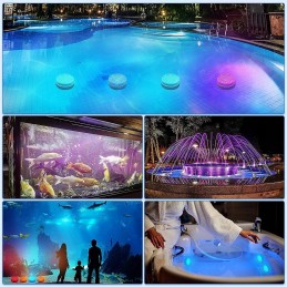 4 vnt povandeninis apšvietimas baseinui, 13 RGB LED