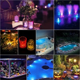 4 vnt povandeninis apšvietimas baseinui, 13 RGB LED