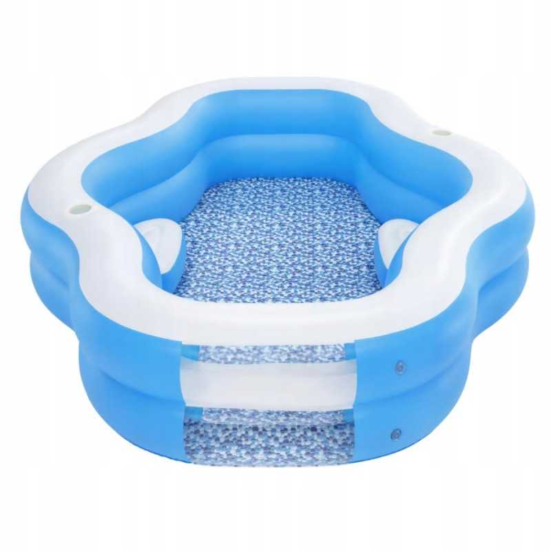 Mėlynos ir baltos spalvos bestway pripučiamas baseinas su sėdynėmis, 70x198cm