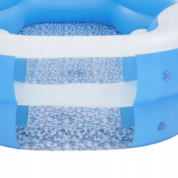 Mėlynos ir baltos spalvos bestway pripučiamas baseinas su sėdynėmis, 70x198cm