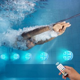 4vnt LED povandeninis šviestuvas mažas povandeninis šviestuvas baseino fontanams