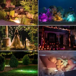 4vnt LED povandeninis šviestuvas mažas povandeninis šviestuvas baseino fontanams