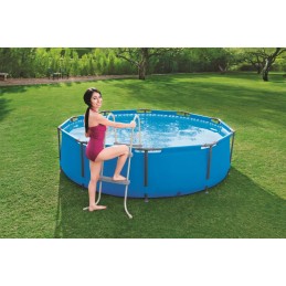 Stabilios, tvirtos dvipusės baseino kopėčios 84 cm bestway 58430