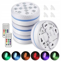 4x povandeninis apšvietimas su nuotolinio valdymo pulteliu